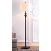 image:imageSAFAVIEH Lighting Collection Alphie Rustic Farmhouse Ebony 61inch Living Room Bedroom Home Office Standing Floor Lamp LED Bulb Included