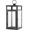 image:imageSAFAVIEH Lighting Collection Fraleigh Large BlackClear Glass Decorative Outdoor Lantern Set of 2