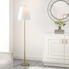 image:imageSAFAVIEH Lighting Collection Haelyn Contemporary Gold 68inch Floor Lamp LED Bulb Included