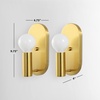 image:imageSAFAVIEH Lighting Collection Irima Contemporary Brass Wall Sconce Set of 2