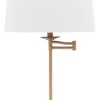 image:imageSAFAVIEH Lighting Collection Nadia Traditional Farmhouse Swivel Swing Arm Gold 64inch Adjustable Height Living Room Bedroom Home Office Standing Floor Lamp LED Bulb Included
