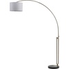 image:imageSAFAVIEH Lighting Collection Polaris Contemporary Modern Farmhouse Antique Brass Black 84inch Living Room Bedroom Home Office Arc Floor Lamp LED Bulb Included
