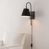 image:imageSAFAVIEH Lighting Collection Rhoeva Black Downlight Wall Sconce Light Fixture Ideal for Bathroom Entryway Vanity Foyer Hallway Living Room LED Bulb IncludedBlack