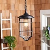 image:imageSAFAVIEH Lighting Collection Rueda Bronze Outdoor Pendant Hanging Light Fixture LED Bulb Included