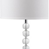 image:imageSAFAVIEH Lighting Collection Vendome Clear Crystal Chrome 60inch Living Room Bedroom Home Office Standing Floor Lamp LED Bulb Included