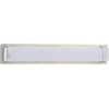 image:imageSAFAVIEH SCN4041A Lighting Gannon Brush Nickel and White Vanity Bar Bathroom LED Bulb Included Sconce