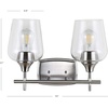 image:imageSAFAVIEH SCN4056A Lighting Tage Nickel and Brass 11inch LED Bulb Included Wall Sconce
