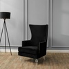 image:imageSafavieh Couture Geode Modern Light Silver Wingback ChairBlack