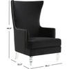image:imageSafavieh Couture Geode Modern Light Silver Wingback ChairBlack