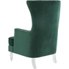image:imageSafavieh Couture Geode Modern Light Silver Wingback ChairForest Green