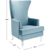 image:imageSafavieh Couture Geode Modern Light Silver Wingback ChairLight Blue