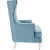 image:imageSafavieh Couture Geode Modern Light Silver Wingback ChairLight Blue