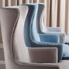 image:imageSafavieh Couture Geode Modern Light Silver Wingback ChairLight Silver