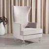image:imageSafavieh Couture Geode Modern Light Silver Wingback ChairPale Taupe