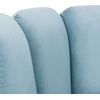 image:imageSafavieh Couture Home Arrow Glam Light Blue Velvet Scallop Tufted Swivel ChairLight Blue
