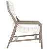 image:imageSafavieh Couture Home Delaney MidCentury White Channel Tufted Accent Chair