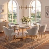 image:imageSafavieh Couture Home Edmond MidCentury Light Grey and Gold Arm ChairLight Grey  Gold