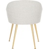 image:imageSafavieh Couture Home Edmond MidCentury Light Grey and Gold Arm ChairLight Grey  Gold