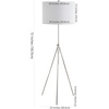 image:imageSafavieh FLL4007A Lighting Collection Cipriana Nickel Adjustable Floor LampSilver  White
