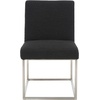 image:imageSafavieh Home Collection Jenette Hemingway Black Velvet Side ChairBlackSilver Boucle