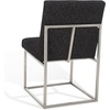 image:imageSafavieh Home Collection Jenette Hemingway Black Velvet Side ChairBlackSilver Linen