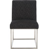 image:imageSafavieh Home Collection Jenette Hemingway Black Velvet Side ChairBlackSilver Linen