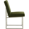 image:imageSafavieh Home Collection Jenette Hemingway Black Velvet Side ChairForest GreenSilver