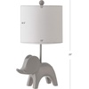 image:imageSafavieh Kids Lighting Collection Ellie Elephant Grey Ceramic 20inch Bedroom Living Room Home Office Desk Nightstand Table Lamp LED Bulb IncludedGray