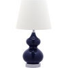 image:imageSafavieh Kids Lighting Collection Eva Navy Double Gourd 19inch Bedroom Living Room Home Office Desk Nightstand Table Lamp LED Bulb IncludedNavy