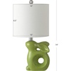 image:imageSafavieh Kids Lighting Collection Ruby Rabbit Grey Ceramic 19inch Bedroom Living Room Home Office Desk Nightstand Table Lamp LED Bulb IncludedGreen
