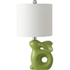image:imageSafavieh Kids Lighting Collection Ruby Rabbit Grey Ceramic 19inch Bedroom Living Room Home Office Desk Nightstand Table Lamp LED Bulb IncludedGreen