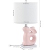 image:imageSafavieh Kids Lighting Collection Ruby Rabbit Grey Ceramic 19inch Bedroom Living Room Home Office Desk Nightstand Table Lamp LED Bulb IncludedPink
