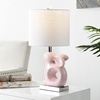 image:imageSafavieh Kids Lighting Collection Ruby Rabbit Grey Ceramic 19inch Bedroom Living Room Home Office Desk Nightstand Table Lamp LED Bulb IncludedPink