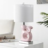 image:imageSafavieh Kids Lighting Collection Ruby Rabbit Grey Ceramic 19inch Bedroom Living Room Home Office Desk Nightstand Table Lamp LED Bulb IncludedPink