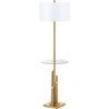image:imageSafavieh Lighting Collection Ambrosio 61 Brass and Gold Floor Lamp Side Table