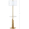 image:imageSafavieh Lighting Collection Ambrosio 61 Brass and Gold Floor Lamp Side Table