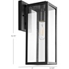 image:imageSafavieh Lighting Norsan Black Outdoor Wall Lantern LED Bulb Included