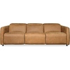 image:imageSAFAVIEH Couture  Doug Reclining Sofa  Brown Leather  USB Charging Port  Ideal for Living Room Family Room 107 W x 42 D x 30 H SFV2412ABrown