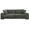 image:imageSAFAVIEH Couture  Oakleigh Sofa  Contemporary Style  Dark Green Chenille Upholstery  Ideal for Living Room Family Room 98 W x 35 D x 33 H SFV6121BDark Green