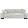 image:imageSAFAVIEH Couture  Oakleigh Sofa  Contemporary Style  Dark Green Chenille Upholstery  Ideal for Living Room Family Room 98 W x 35 D x 33 H SFV6121BGrey