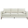 image:imageSAFAVIEH Couture  Robertson Sofa  MidCentury Modern Style  Taupe Chenille Upholstery  Ideal for Living Room Family Room 92 W x 368 D x 34 H SFV6120ATaupe