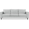 image:imageSAFAVIEH Couture Collection  Kalyna 35 Seater Sofa  Light Grey Modern Upholstered Polyester Fabric Couch with Square Arms amp Tapered Legs SFA2007CLight Grey