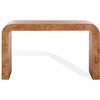 image:imageSAFAVIEH Couture Collection  Tessly Walnut Burl Veneer Console Table Curved Waterfall Design Fully Assembled SFV5550AWalnut Burl