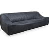 image:imageSAFAVIEH Couture Collection Agitha Modern Dark Grey Italian Leather Tufted Sofa Couch Fully AssembledDark Grey