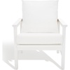 image:imageSAFAVIEH Couture Collection Emmalee WalnutNatural Cord Back Accent ChairWhiteNatural