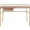 image:imageSAFAVIEH Couture Collection Regis WalnutBronze Office Computer Writing Desk