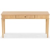 image:imageSAFAVIEH Couture Collection Shelbie Oak Brown amp Black 1Drawer Reeded Computer Table Office Writing DeskNatural