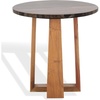 image:imageSAFAVIEH Couture Collection Trenton WhiteNatural Marble Top Accent TableBrownNatural