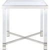 image:imageSAFAVIEH Couture Home Collection Shawna Acrylic Silver Living Room Bedroom Foyer Side End Accent TableSilver