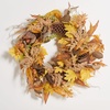 image:imageSAFAVIEH Home Collection 30inch Decorative Artificial Oak Leaf amp Eucalyptus Wreath Fully Assembled